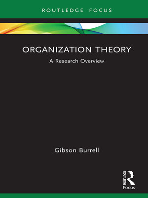 cover image of Organization Theory